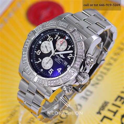 replica breitling super avenger diamond bezel|breitling super avenger bezel.